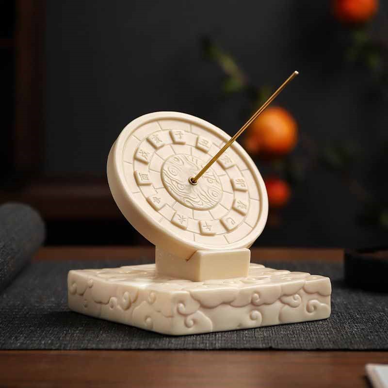 Office Tech Gadgets - Jam Keramik Gaya Cina dengan Dial
