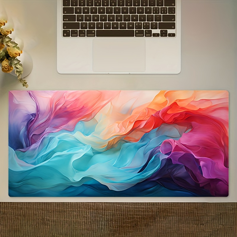Office Desk Tech Accessories - Alas Mouse Warna Abstrak Besar Alas