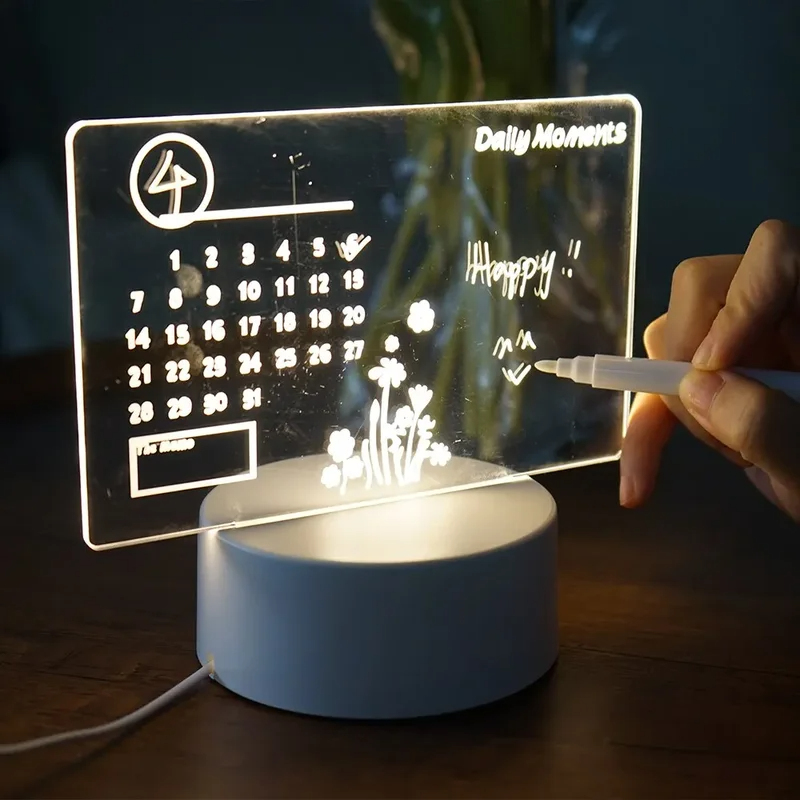 Office Tech Gadgets - Papan Pesan Akrilik yang Dapat Ditulis