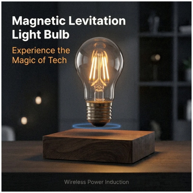 Office Tech Gifts - Lampu Meja LED Nirkabel Mengambang dengan