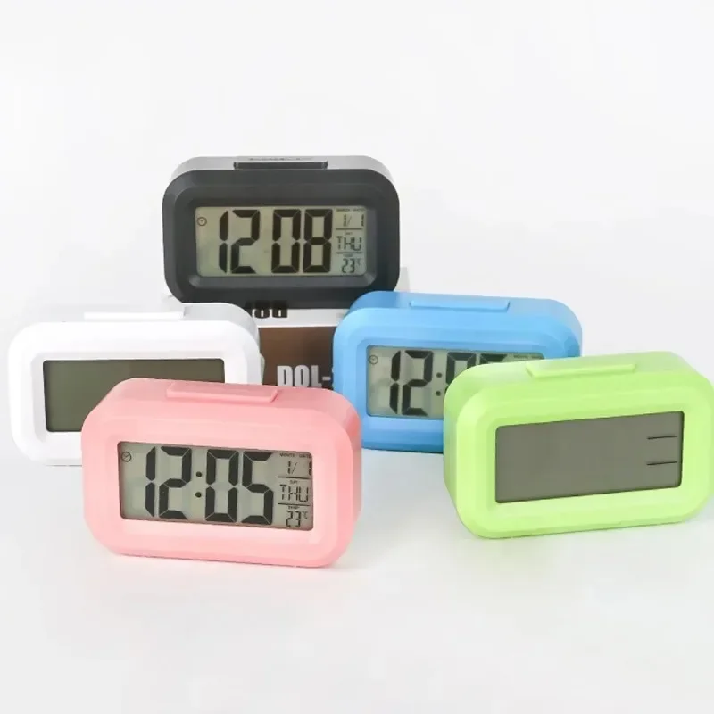 Office Tech Gadgets - Jam Alarm Digital LED dengan Lampu