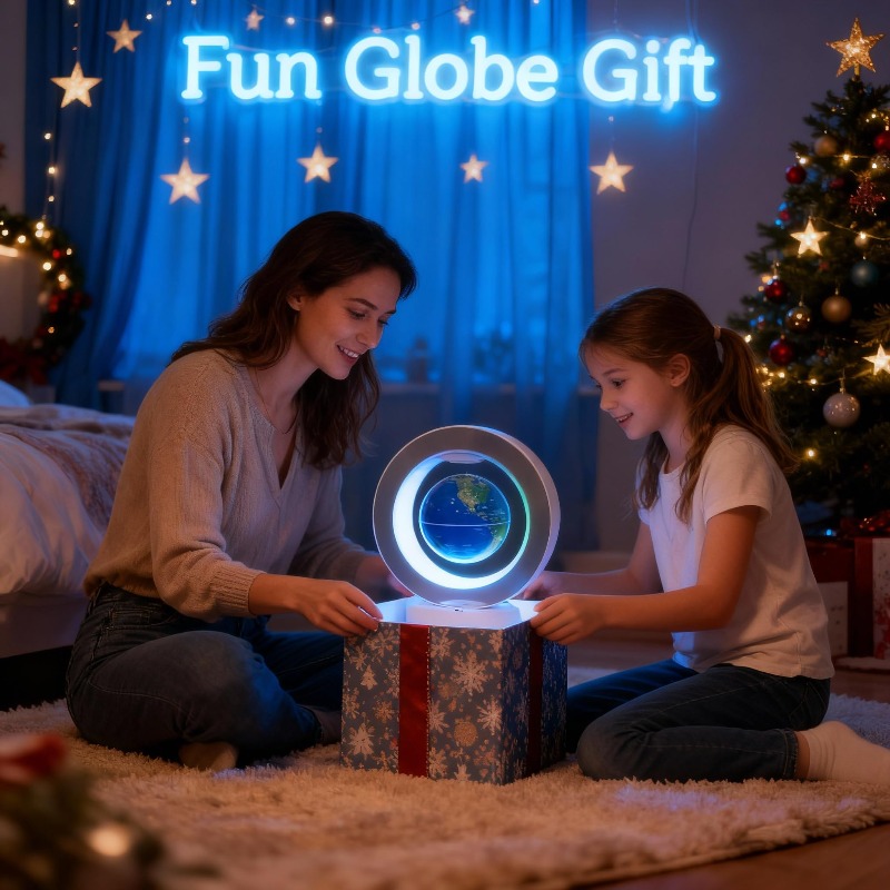 Cool Office Tech Gadgets - Speaker Bluetooth Globe Levitasi Lampu Mengambang