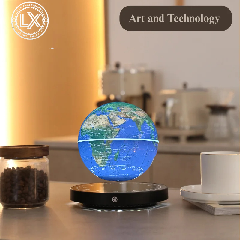 Office Tech Gifts - Globe Magnetik Levitasi dengan Lampu LED,