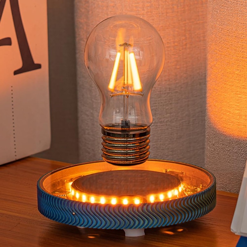 Office Tech Gifts - Lampu Meja LED Nirkabel Mengambang untuk