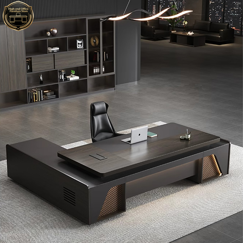 Office Tech And Management - Meja Eksekutif CEO Modern Mewah Bentuk