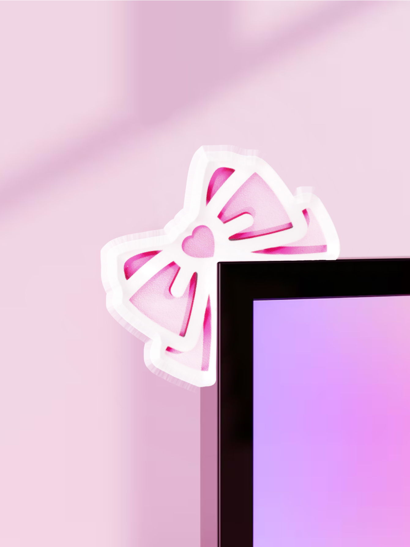 Office Desk Tech Accessories - Dekorasi Monitor Pita Kawaii Aksesori PC