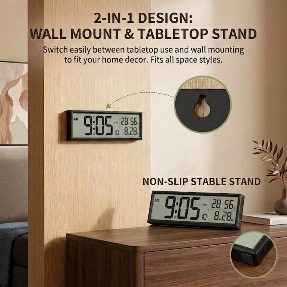 Jam Alarm Digital dengan Tempe - Office Tech Gadgets ulasan dan harga