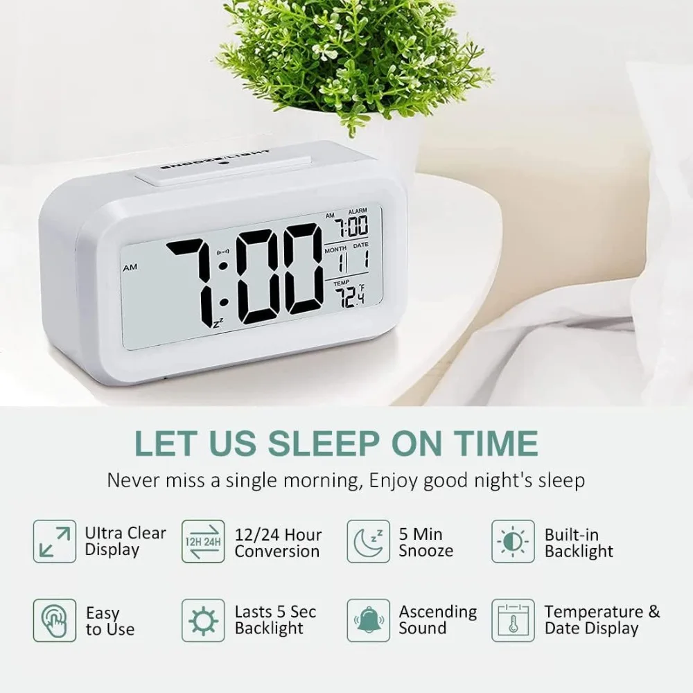 Jam Alarm Digital Elektronik L - Office Tech Gadgets ulasan dan harga