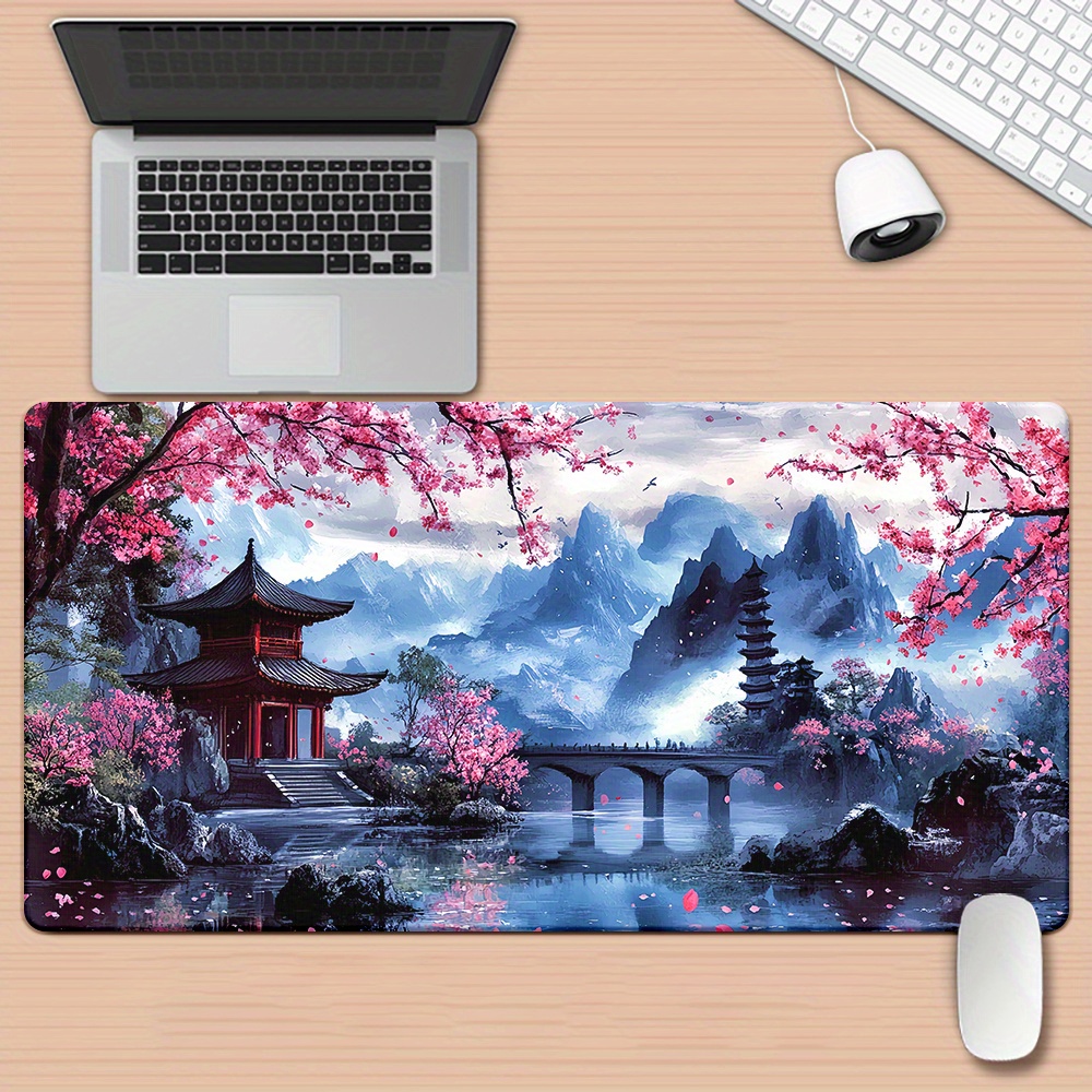 Alas Mouse Lukisan Tinta Bunga - Office Desk Tech Accessories ulasan dan harga