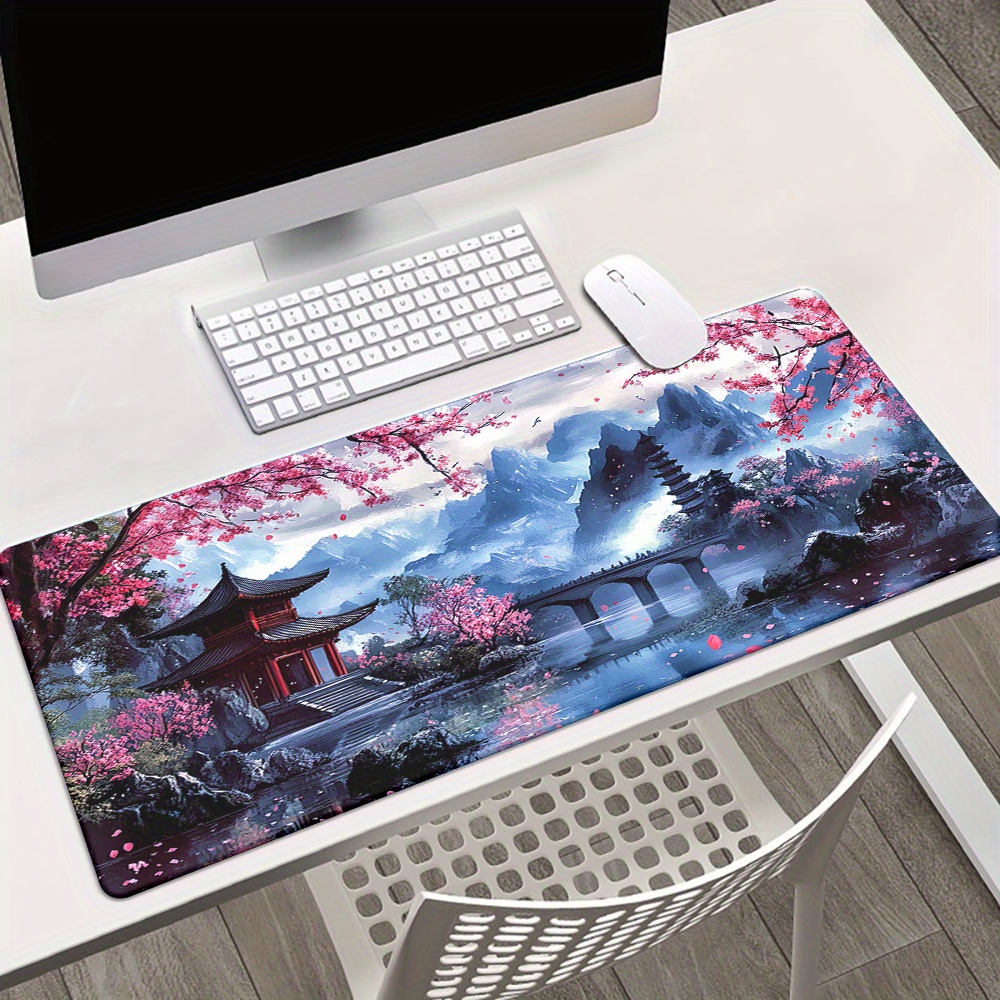Alas Mouse Lukisan Tinta Bunga - Office Desk Tech Accessories ulasan dan harga