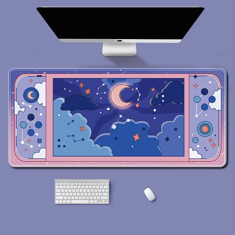 Alas meja besar bulan dan bint - Office Desk Tech Accessories ulasan dan harga