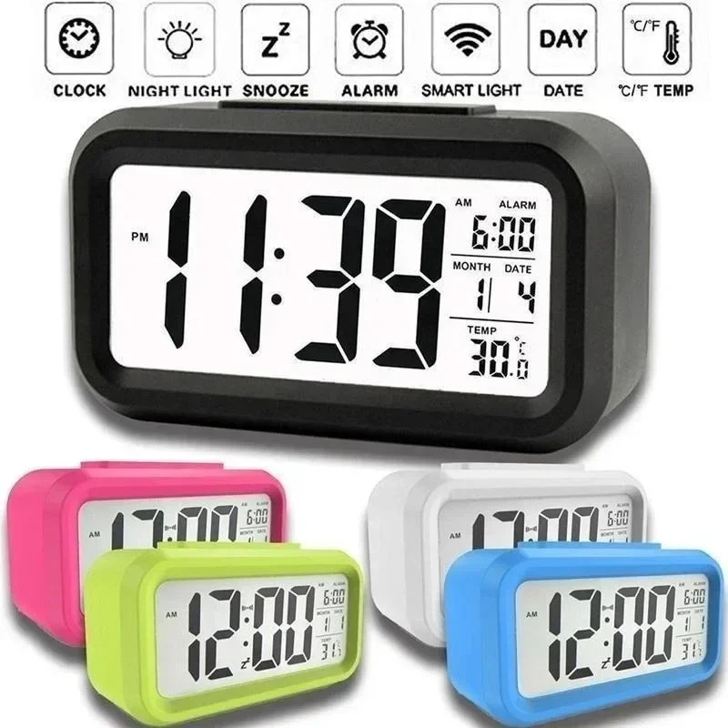 Jam Alarm Digital LED dengan L - Office Tech Gadgets ulasan dan harga