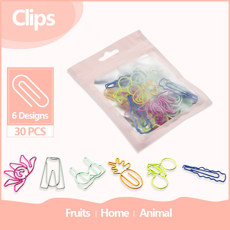 30 buah Kawaii klip kertas Boo - Office Desk Tech Accessories ulasan dan harga