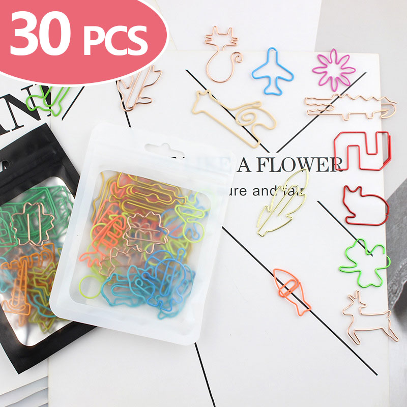 30 buah Kawaii klip kertas Boo - Office Desk Tech Accessories ulasan dan harga