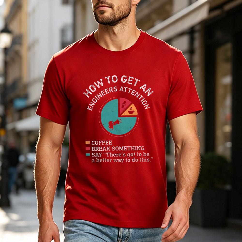 Kaos Lelucon Insinyur Cara Men - Tech Office Engineer ulasan dan harga