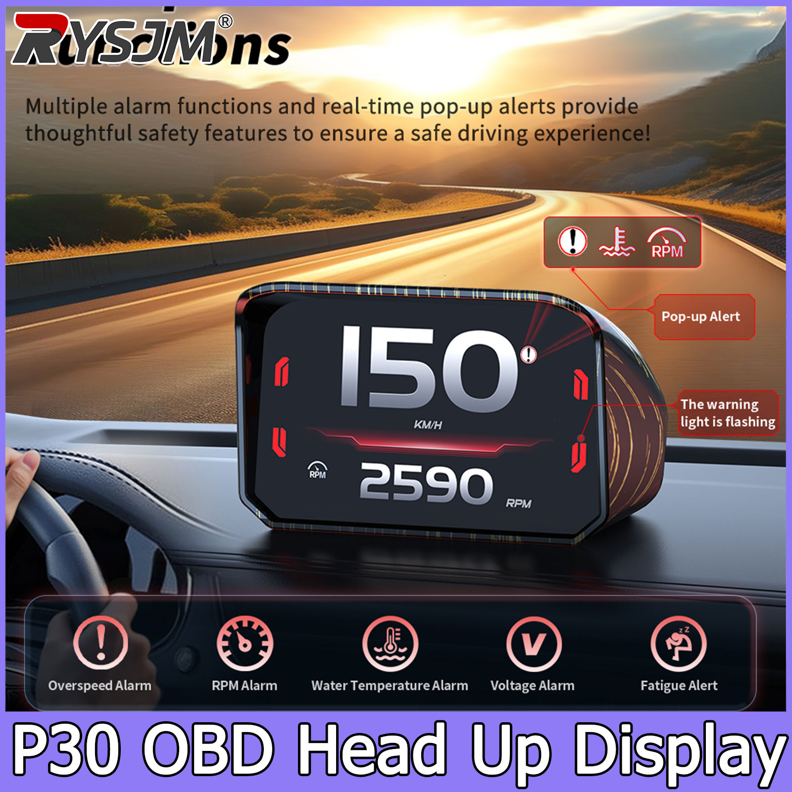 Speedometer P30, Pengukur RPM, - Pc Security Lock ulasan dan harga