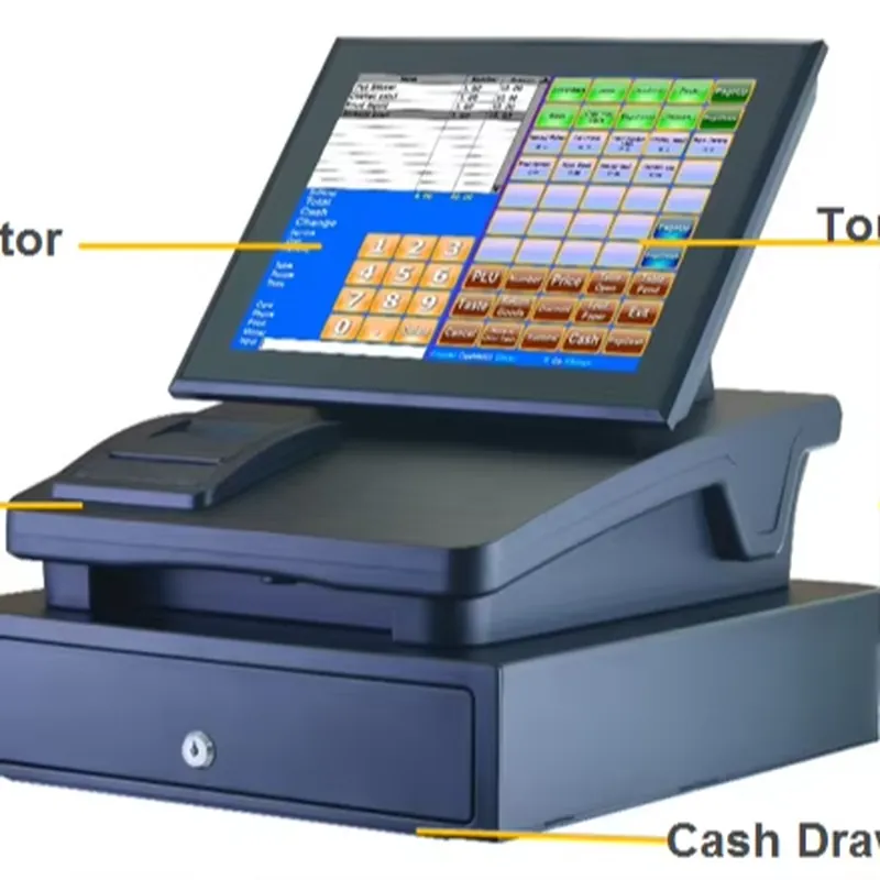 Sistem POS Layar Sentuh Berkua - Cash Drawer Pos ulasan dan harga