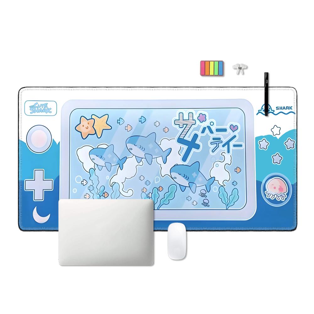 Alas Mouse Pesta Hiu Lucu Alas - Office Desk Tech Accessories ulasan dan harga